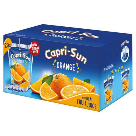 Capri Sun Orange 20 X 200ml Kids And Lunchbox Drinks Iceland Foods