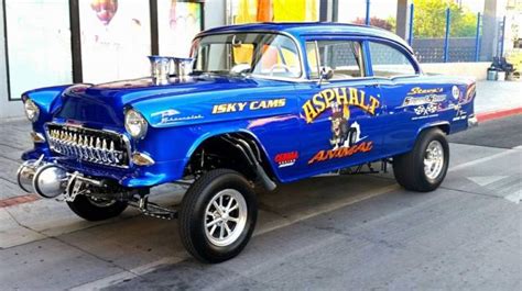 Chevrolet Bel Air150210 Coupe 1955 Blue For Sale 55tes444 Gasser