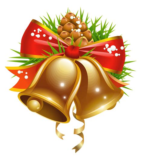 Download Christmas Golden Bell Png Image For Free