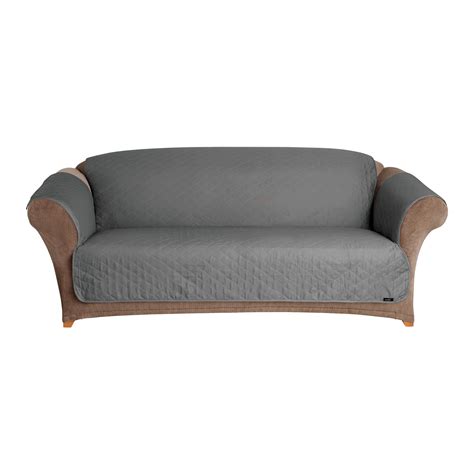 Sure fit cotton duck sofa cover pet throw in camo (diamond pattern). Gray Pet Friendly Sofa Slipcover - Sure Fit | Pet sofa ...