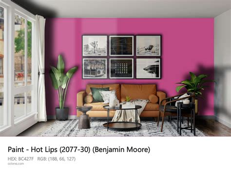 Benjamin Moore Hot Lips 2077 30 Paint Color Codes Similar Paints And
