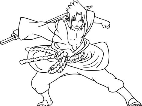 10 Desenhos De Sasuke Para Pintar Naruto Hokage