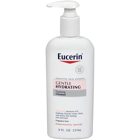 Eucerin Gentle Hydrating Cleanser For Sensitive Skin 8 Fl Oz Bottle