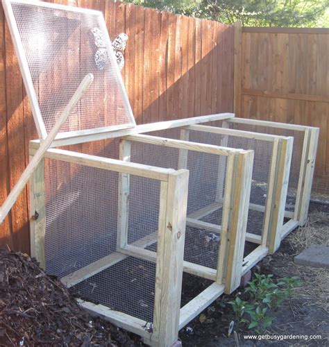 Also, a great video to learn how to make a compost bin for an apartment with small spaces. Weekend Project: Large Compost Bin - Get Busy Gardening