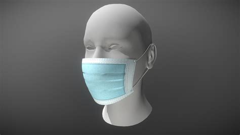 [PBR] Surgical mask - 3D model by Wojakson (@Wojakson) [7e34709] - Sketchfab
