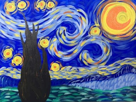 How To Paint Starry Night Starry Night Painting Night Painting