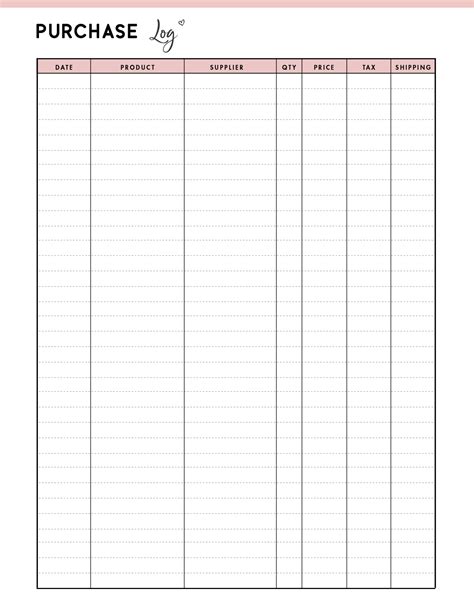 Free Printable Purchase Order Tracker World Of Printables