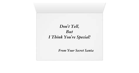 Secret Santa Card Zazzle