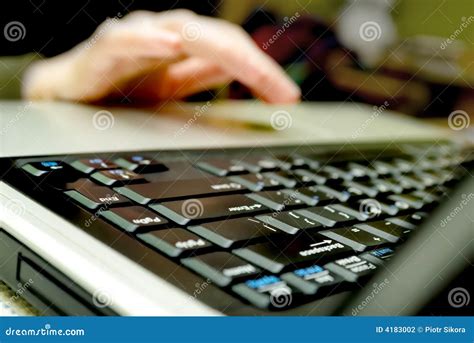 Notebook Typing Stock Photo Image Of Keypad Typing Type 4183002