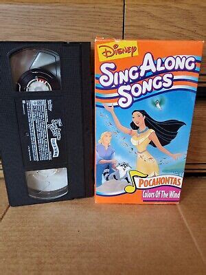 Disney Sing Along Songs Vhs Lot Of Pocahontas Colors The Wind Images