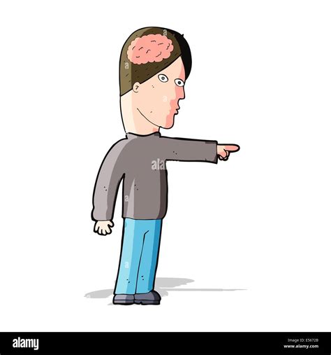 Cartoon Clever Man Pointing Hi Res Stock Photography And Images Alamy