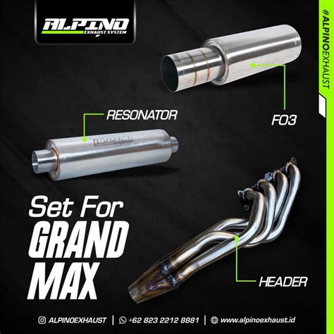 Jual PAKET FULLSYSTEM ALPINO EXHAUST FOR DAIHATSU GRAN MAX Shopee