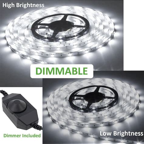 Dimmable Led Light Strip Kit With Ul Listed Power Supply 300 Units Smd