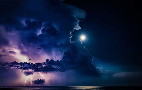 The Storm Clouds Zipper The Moon Moon Lightning Clouds