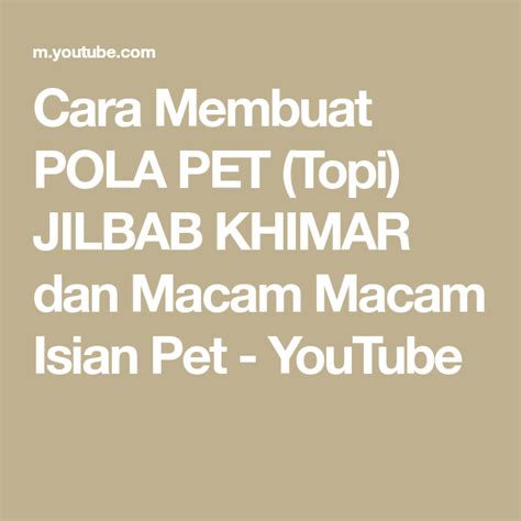18 pola berbagai model lengan pola lengan panjang dibuat dari pola dasar lengan, bagian pergelangan dinaikkan sesuai dengan besarnya manset, sisi lengan bagian. Cara Membuat POLA PET (Topi) JILBAB KHIMAR dan Macam Macam Isian Pet - YouTube | Cara, Fashion ...