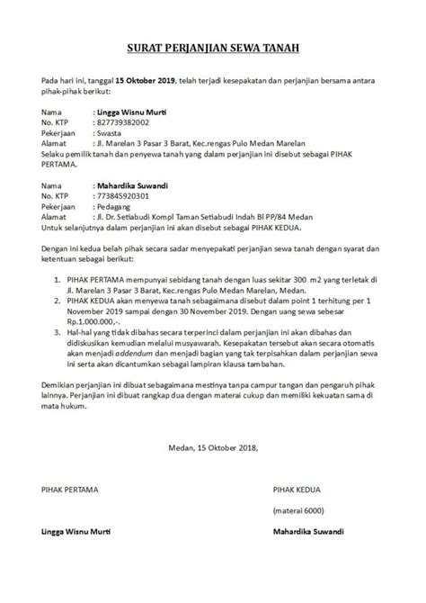 Surat Perjanjian Sewa Tanah Homecare24