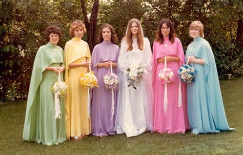 ugly vintage bridesmaids dresses from the 70s and 80s lehza vintage