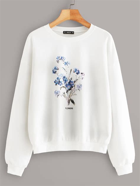 Flower Print Pullover Check Out This Flower Print Pullover On Shein And