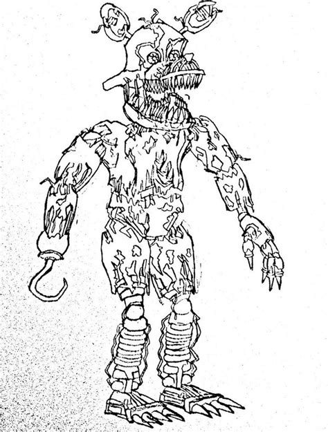 Five Nights At Freddys Coloring Pages Five Nights Of Freddy Coloring