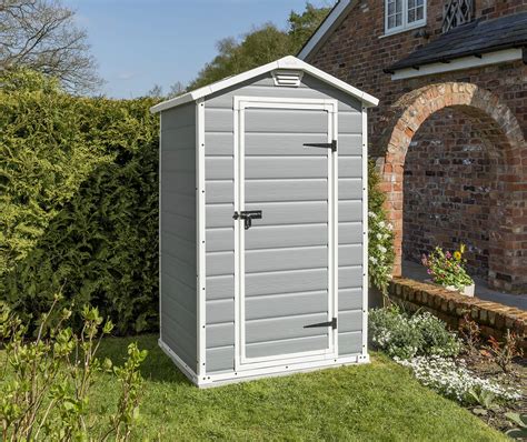 Keter Manor Outdoor Plastic Garden Storage Shed Grey 4 X 3 Ft Buy