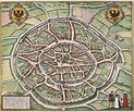 Aachen - Aquisgranum by Braun and Hogenberg, 1572 - CartaHistorica