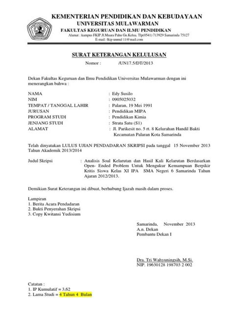 Membuat Surat Keterangan Lulus Dengan Menggunakan Rum Vrogue Co