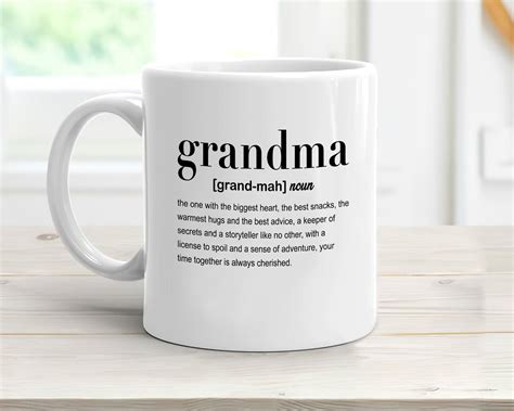 Personalized Definition Grandma Mug Customized Grandma Coffee Etsy