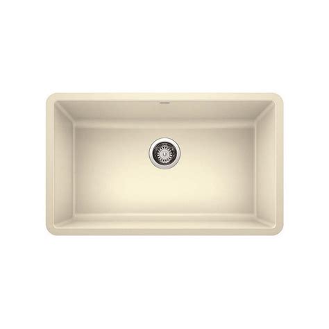 With this type of sink, instead of being placed on top of the counter with the counter supporting its weight, the sink is installed below the counter and held. Blanco Precis Undermount Granite 30 in. x 18 in. Single ...