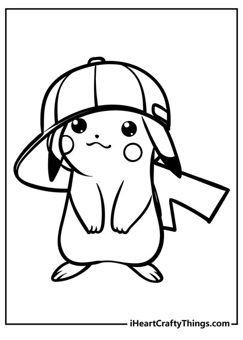 How To Draw Pikachu With A Hat