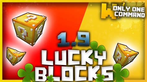 Minecraft 19 Lucky Blocks With Only One Command Block No Mods
