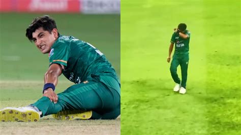 Asia Cup Naseem Shah Walks Off The Field In Tears After Bowling Th Over Of Indian