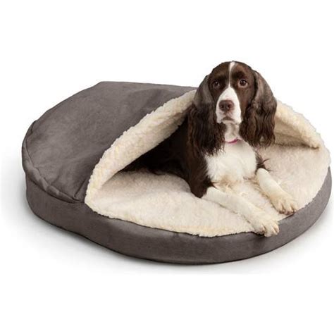 Snoozer Luxury Orthopedic Cozy Cave Dog Bed With Microsuede Round Extra