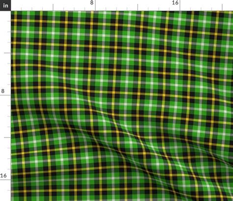 Green And Yellow Plaid Spoonflower