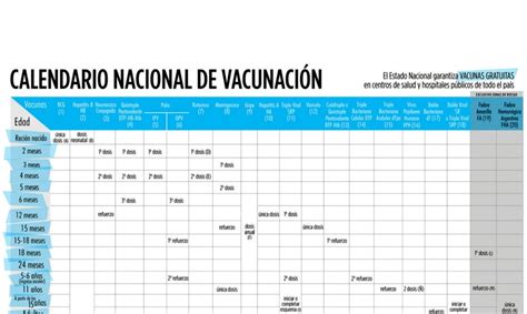 Los pediatras de la aep defienden un único calendario vacunal para todo el territorio español que ven cada día está más cerca con los pasos. Calendario De Vacunacion - Calendario Nacional de ...