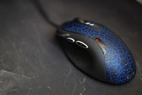 Black And Blue Corded Computer Mouse Computer Mouse Hd Wallpaper