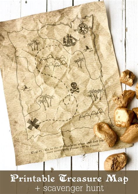 Printable Treasure Map Kids Activity Lets Diy It All With Kritsyn