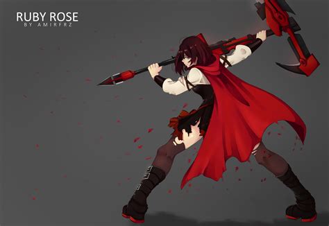 Hình Nền Rwby Nghệ Thuật Số Anime Cô Gái Fanart Ruby Rose