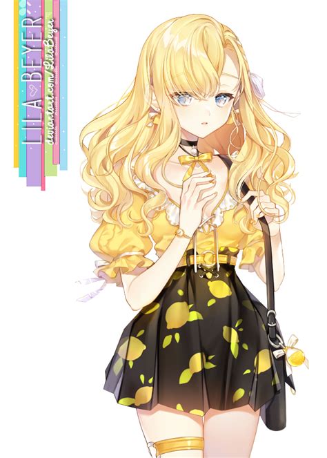 Lemon Anime Girl Render 5 By Lilabeyer On Deviantart