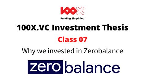 Zerobalance 100xvc Investment Thesis