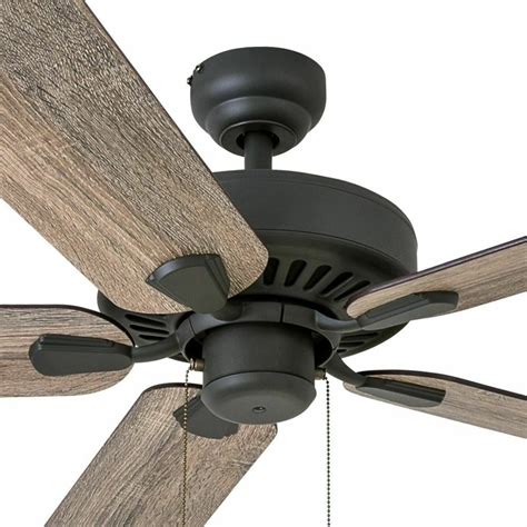 Rustic Ceiling Fan With Remote Low Profile Mount Farmhouse Wood Blades