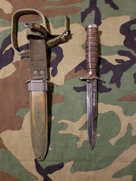 Us M3 Camillus 1943 Fighting Knife Military Knives Camillus Knives