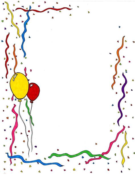 Happy Birthday Clipart Border 10 Free Cliparts Download Images On