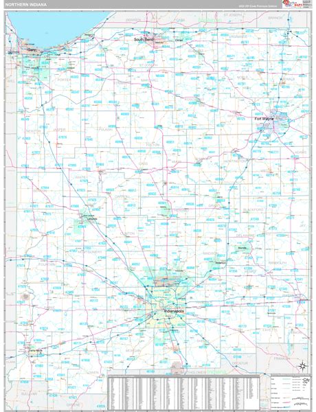 Indiana Northern State Sectional Maps