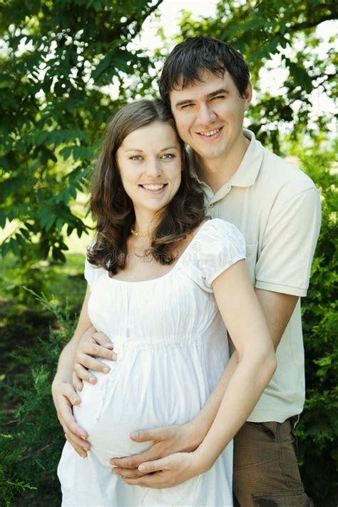 Pregnant Wife And Husband Outdoors Stock Image Image Of Husband Beautiful 31004777
