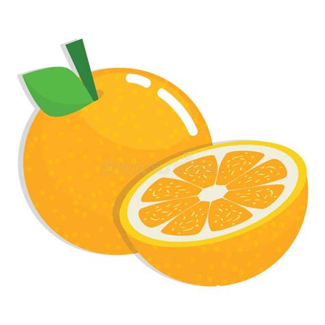 Cartoon Orange Fruit