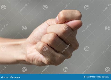 Close Up Of Rude Offensive Insulting Gesture Stock Image Image Of