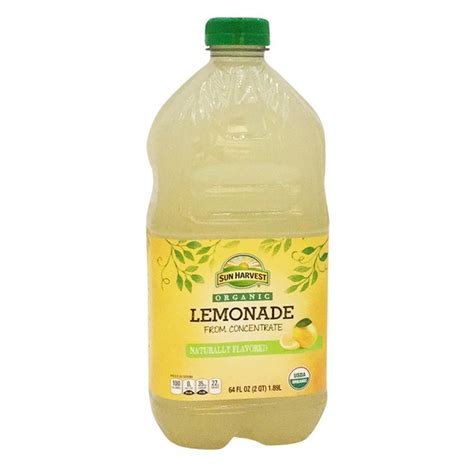 Sun Harvest Organic Lemonade From Concentrate 64 Fl Oz Instacart