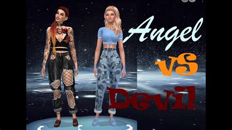 Sims 4 Create A Sim Angel Vs Devil Youtube