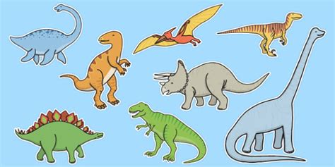 Dinozauri Material Pentru Decupat Teacher Made