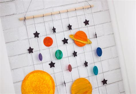 All you need to build your mobile are some simple supplies and an assortment of craft paints. Far-Out DIY Solar System | Colorize Your Life | ASTROBRIGHTS